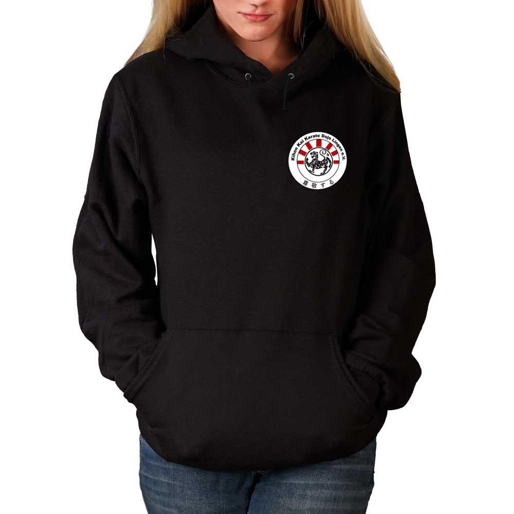 Vereins Hoodie mit Kihon Kai Karate Logo Brustprint